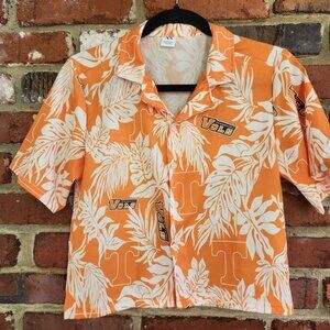 UT Hawaiian Xs Shirt University Of Tennessee Vols XS Crop Button Up Orange